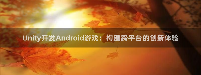 火狐电竞杀：Unity开发Android游戏：构建跨平台的创
