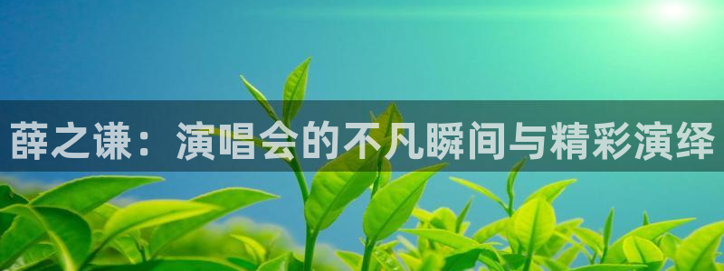 斗球体育app下载官网：薛之谦：演唱会的不凡瞬间与精彩演绎